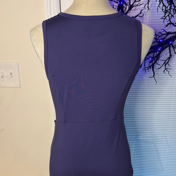 Active USA Rich Purple Sleeveless Tennis Dress With Shorts - Picture 5 of 7